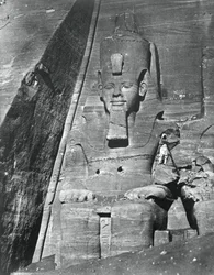 Kolossaal standbeeld, Egypte, 1852