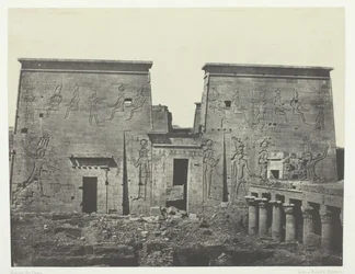 Drômos en Philônes, Grote Tempel van Isis bij Pilônes, Nubië, 1849-51, gedrukt 1852