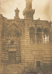Ingang van het graf van Sultan Bezkouk, in Caïro, december 1849-januari 1850