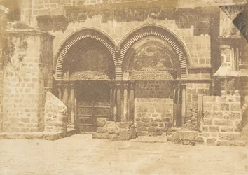 Façade van de Kerk van het Heilig Graf, in Jeruzalem No. 1
