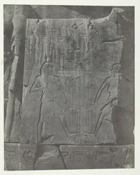 Gournah, Sculpturen van de Troon der Kolossen, Thebe, 1849-51, gedrukt 1852
