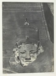 Ibsamboul, Colosse Occidental Du Spéos De Phrè, Nubië, 1849-51, gedrukt 1852