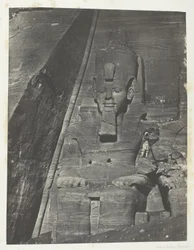 Ibsamboul, Colosse Oriental Du Grand Spéos De Phrè; Nubie, plaat 103 uit het album "Egypte, Nubie, Palestina et Syrie" (1852)