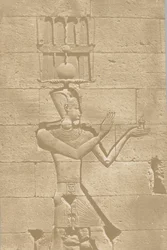 Kalabscheh, sculptuur van de achtergevel van de tempel, 1849-51
