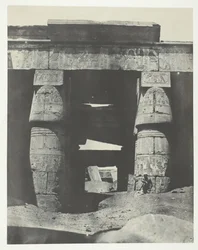 Karnak, Portiek van de Tempel van Khons, Thebe, 1849-51, gedrukt 1852