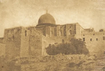 Koubbé-Nébi-Monça - Koepel van Mozes in Jeruzalem, augustus 1850