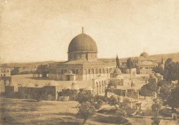 De Omar Moskee, in Jeruzalem, augustus 1850