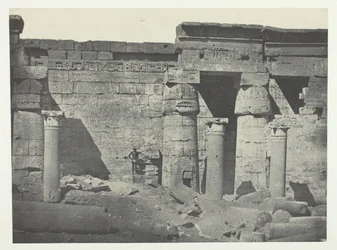 Médinet-Habou, Péristyle du Palais de Ramsès-Méiamoun, Thebe