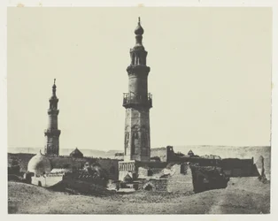 Moskee van Aly-Bey, Girgeh, Opper-Egypte, plaat 15 uit het album "Egypte, Nubie, Palestina en Syrie" (1852)