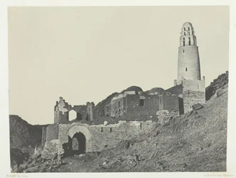 Moskee van Bellal in het Dorp Bab, Nubië, 1849-51, gedrukt 1852