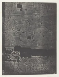 Westelijke Muur, Grote Tempel van Isis bij Philoe; Nubië, plaat 78 uit het album "Egypte, Nubië, Palestina en Syrië" (1852)