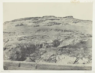 Necropolis van het oude Lycopolis, Boven-Egypte, plaat 12 uit het album "Egypte, Nubie, Palestina en Syrie" (1852)