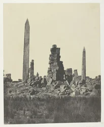 Palais de Karnak, Les Obélisques, Thebe, 1849-51, gedrukt 1852