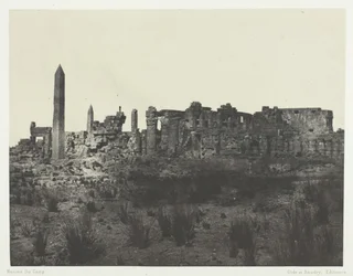 Palais de Karnak, Algemeen Uitzicht op de Ruïnes, Gezien vanuit het Noorden, Thebe, 1849-51, gedrukt 1852