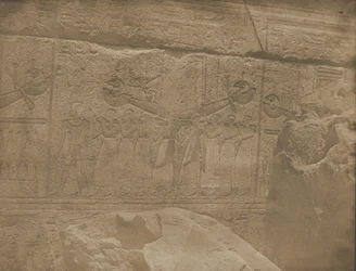 Paleis van Karnak, buitenbeelden van het granieten heiligdom, 1849-51