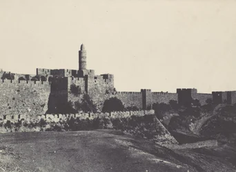 Palestina. Jeruzalem. Westelijk Deel van de Muren