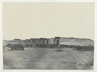 Tempel en Dorp van Debod, Parembole van de Route van Antoninus, Nubië, 1849-51, gedrukt 1852