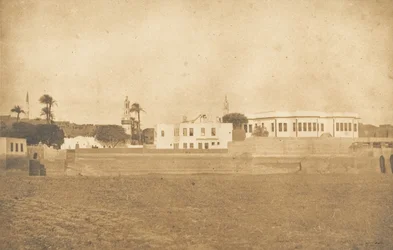 Vue de Syout - Paleis van de Pacha, 1850