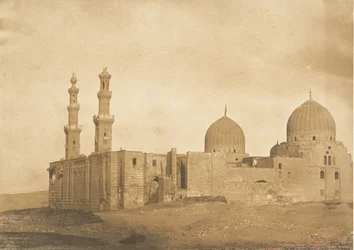 Algemeen uitzicht van de Moskee en het Graf van Sultan Bezkouk, El-Melek..., december 1849-januari 1850