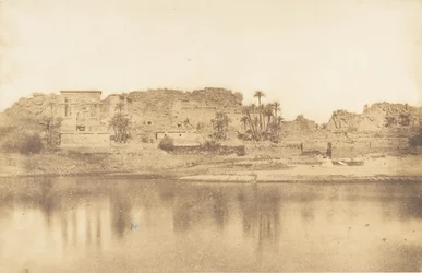 Algemeen uitzicht op het eiland Philae, genomen vanuit het oosten, 1849-50