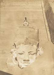 Westelijkste kolossus van de Tempel van Re, Abu Simbel, 1850