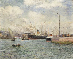 De haven van Le Havre, 1905