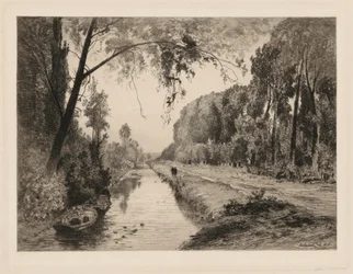 Het kanaal bij Pont-Saint-Maxence