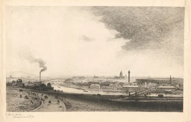 Parijs in 1867: uitzicht vanaf het Trocadéro