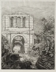Ruïnes van het Palais Gallien in Bordeaux