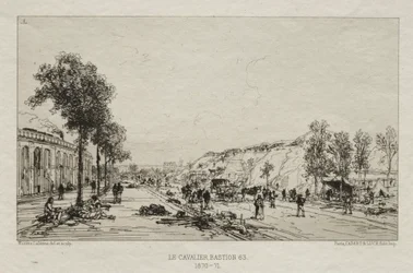 Artistieke Herinneringen aan het Beleg van Parijs: Le Cavalie (Bastion 63)