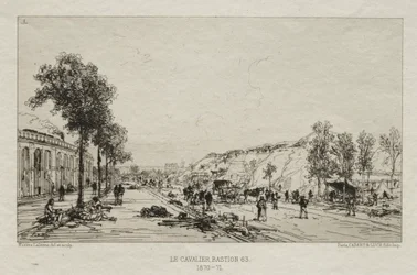 Artistieke souvenirs van het Beleg van Parijs: Le Cavalie Bastion 63