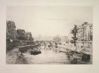 Uitzicht vanaf de St. Michel Brug, 1865
