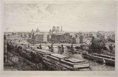 Uitzicht vanaf het Louvre