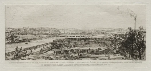 Uitzicht vanaf het Viaduct bij de Pont-du-Jour, Panorama van de Seine
