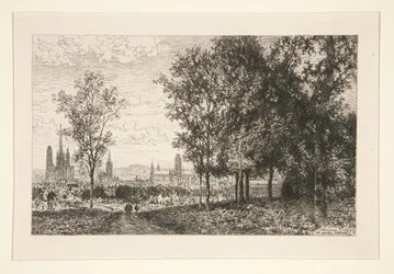 Gezicht op Rouen