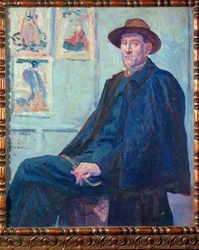 Felix Feneon, kunstcriticus en verzamelaar (hijgend)