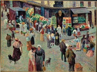 Rue des Abesses, Parijs (aquarel)