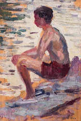 Zittende bader