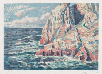 De zee bij Camaret, De Rode Rotsen, 1895