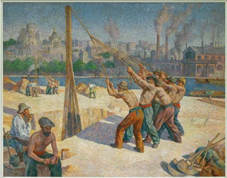 De heimachines (olieverf op doek)