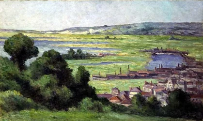 Uitzicht op Honfleur