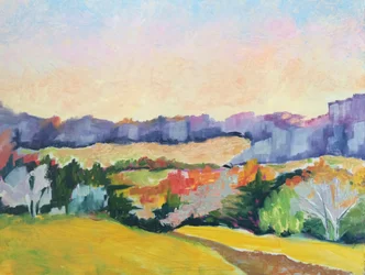 Kleurrijk herfstlandschap