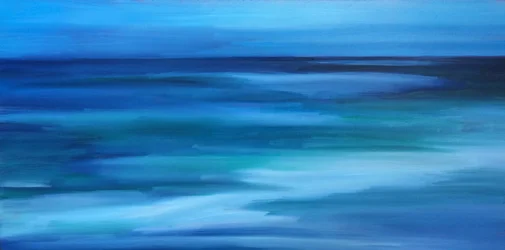 Diepblauwe oceaan – abstract