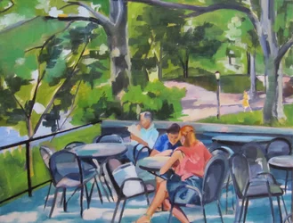 Scène in het Park Café