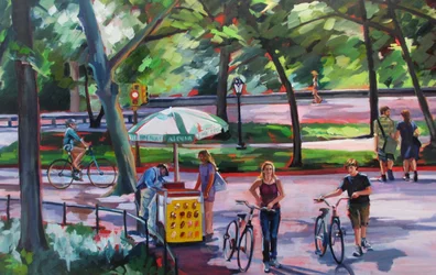 Zonnige dag in het park