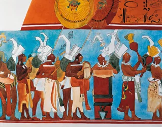 Reconstructie van de Bonampak-fresco