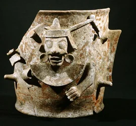 Wierookbrander, uit Iximche, Guatemala, Postklassieke Periode (900-1521)