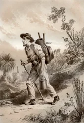 Digger op de zwerftocht, Australië, 1879