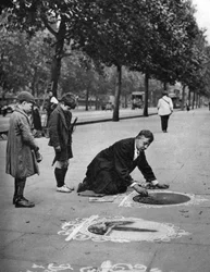 Straatkunstenaar, Embankment, Londen, 1926-1927