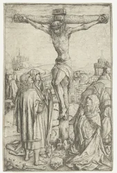 De kruisiging met Maria en de H. Johannes en twee heilige vrouwen